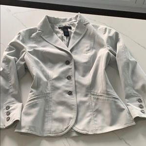 The Limited 3/4 Sleeve Fitted Blazer Ice Blue/Grey